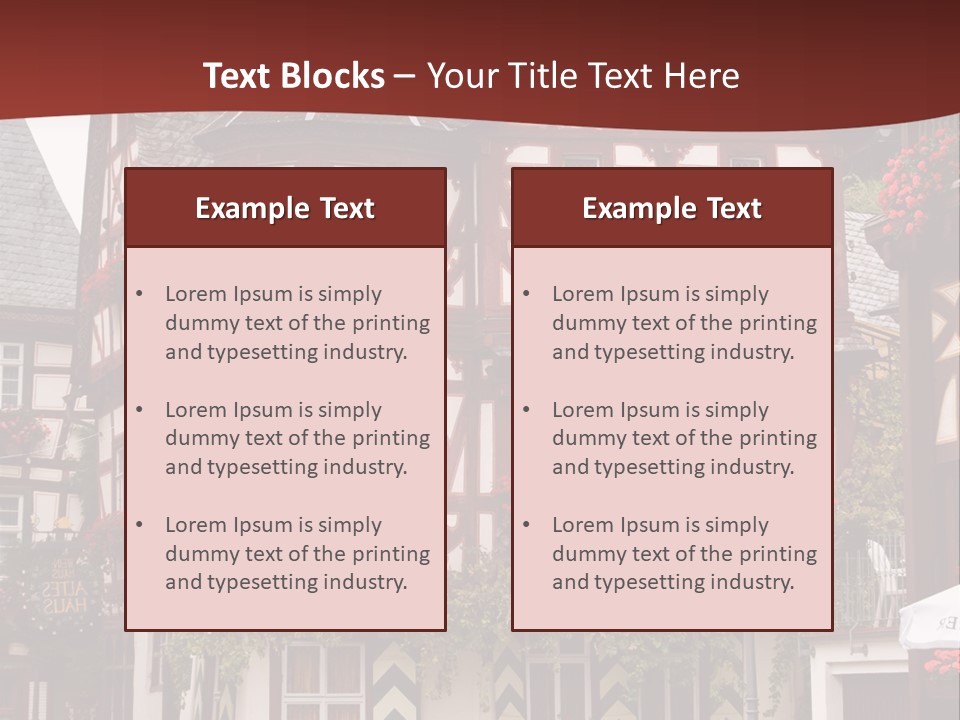 Rhinelandpalatinate Mittelrheintal Bacharach PowerPoint Template