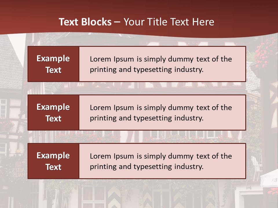 Rhinelandpalatinate Mittelrheintal Bacharach PowerPoint Template