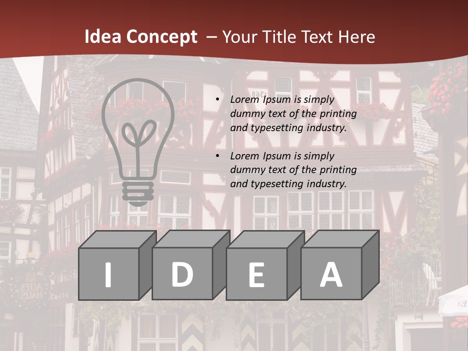 Rhinelandpalatinate Mittelrheintal Bacharach PowerPoint Template