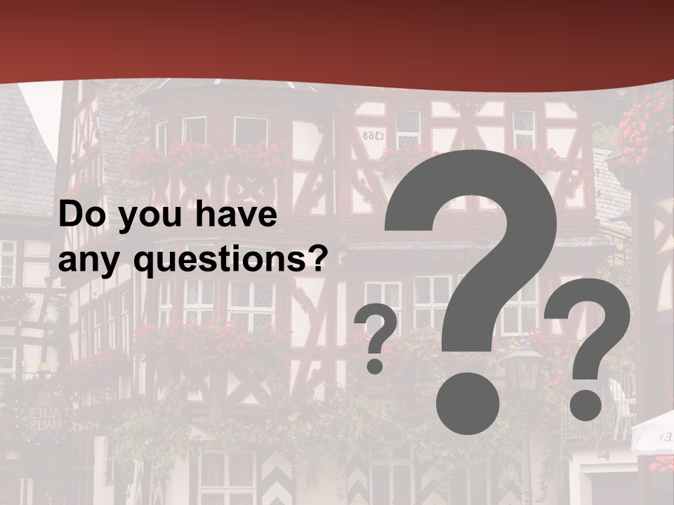 Rhinelandpalatinate Mittelrheintal Bacharach PowerPoint Template