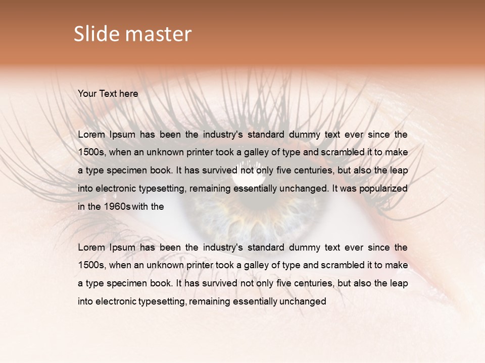 Woman Low Optic PowerPoint Template