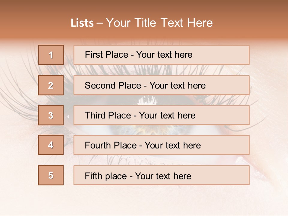 Woman Low Optic PowerPoint Template