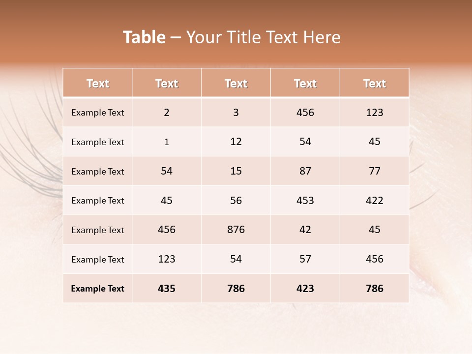 Woman Low Optic PowerPoint Template