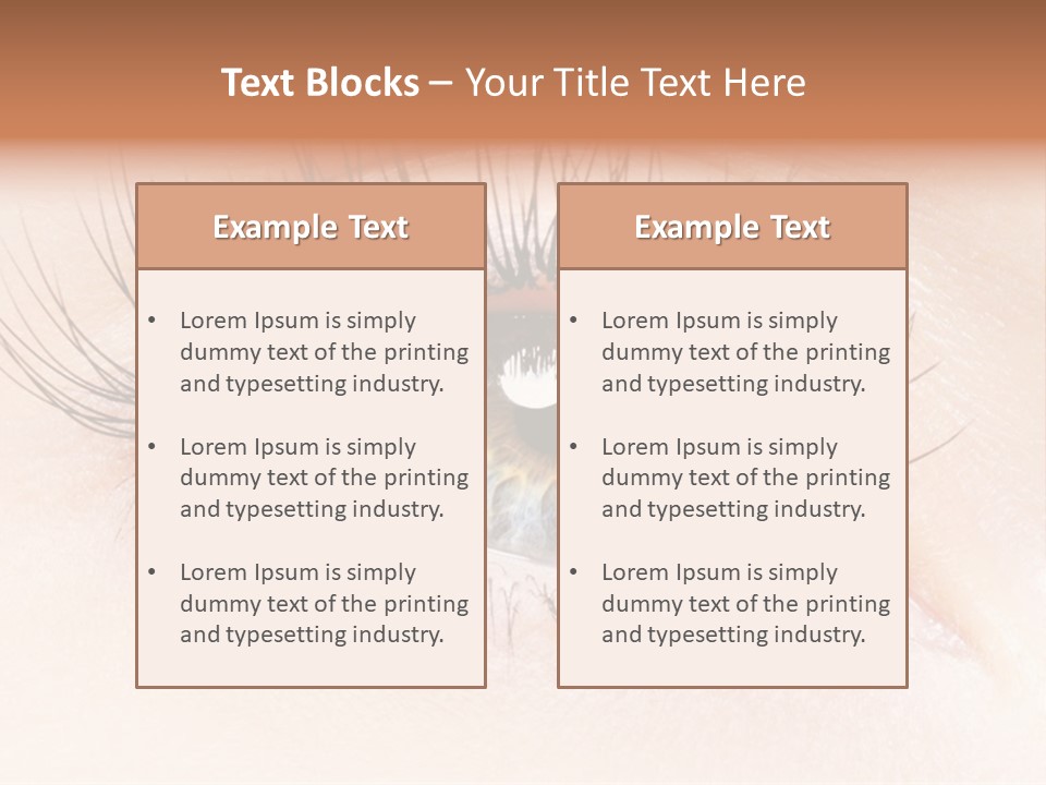 Woman Low Optic PowerPoint Template
