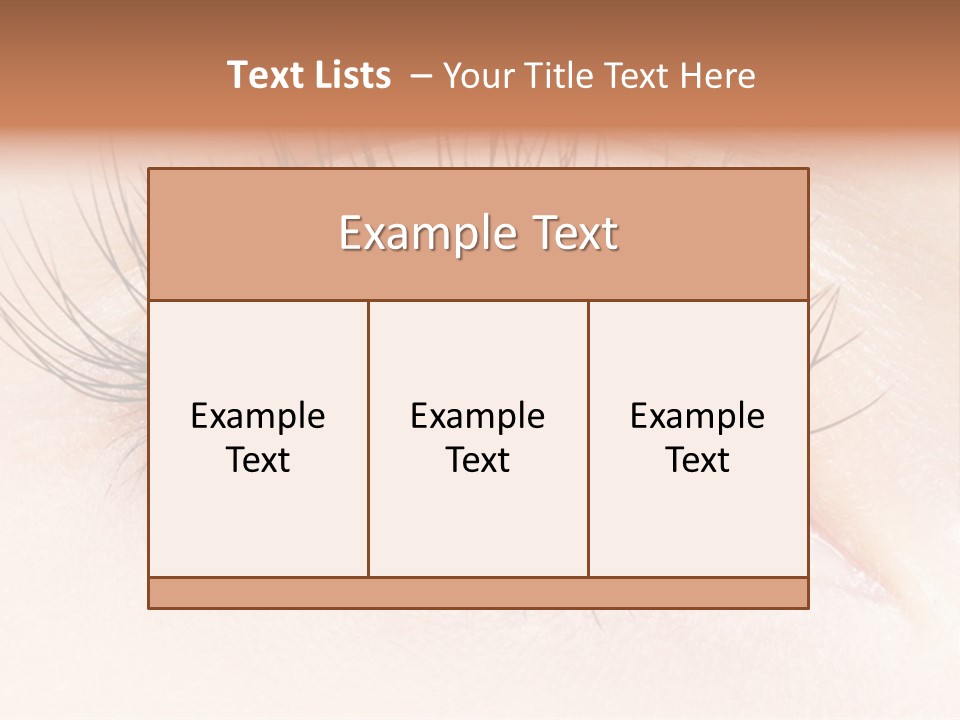 Woman Low Optic PowerPoint Template