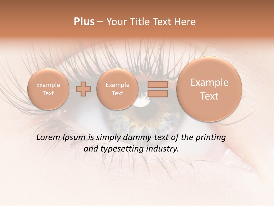 Woman Low Optic PowerPoint Template