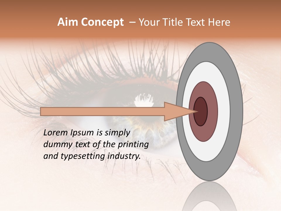 Woman Low Optic PowerPoint Template