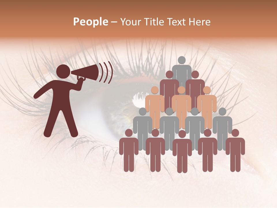 Woman Low Optic PowerPoint Template