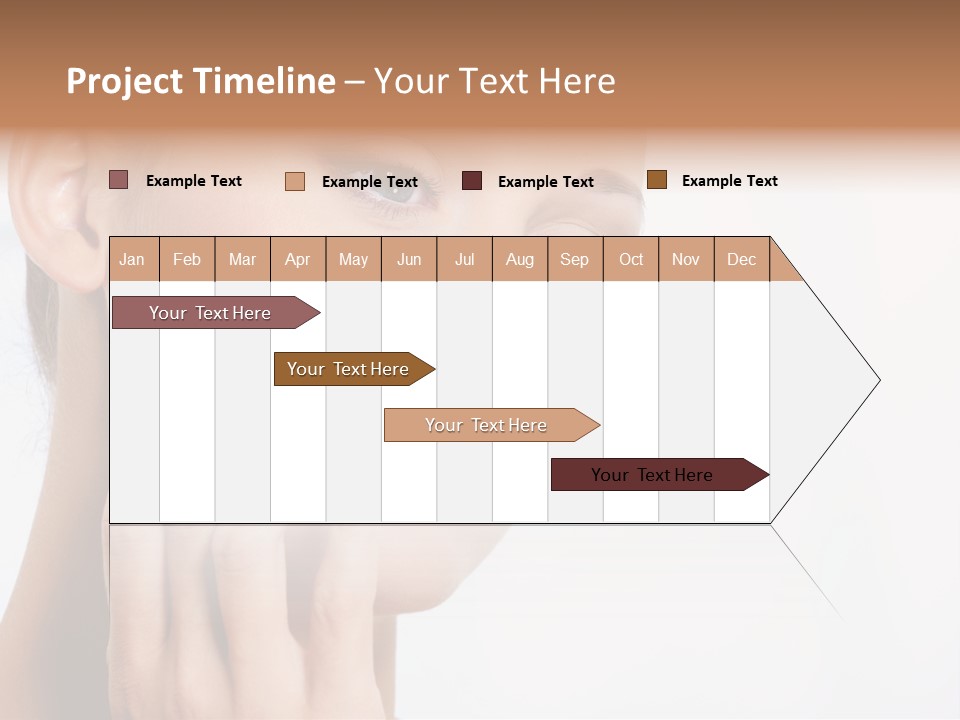 Isolated Girl Cosmetics PowerPoint Template