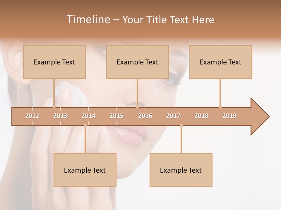 Isolated Girl Cosmetics PowerPoint Template