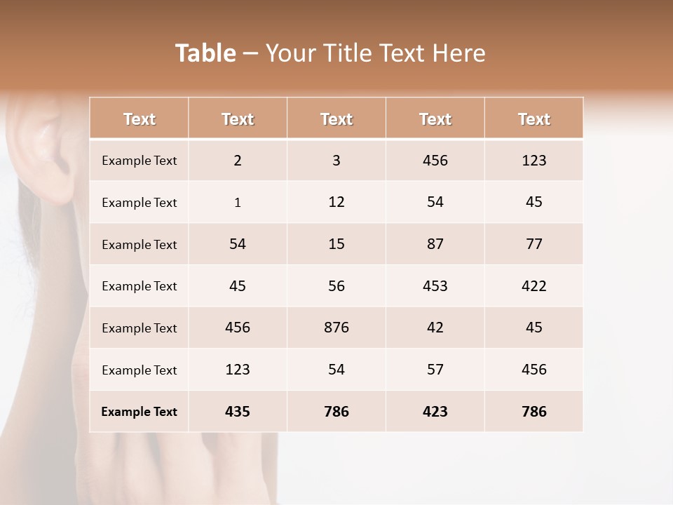 Isolated Girl Cosmetics PowerPoint Template