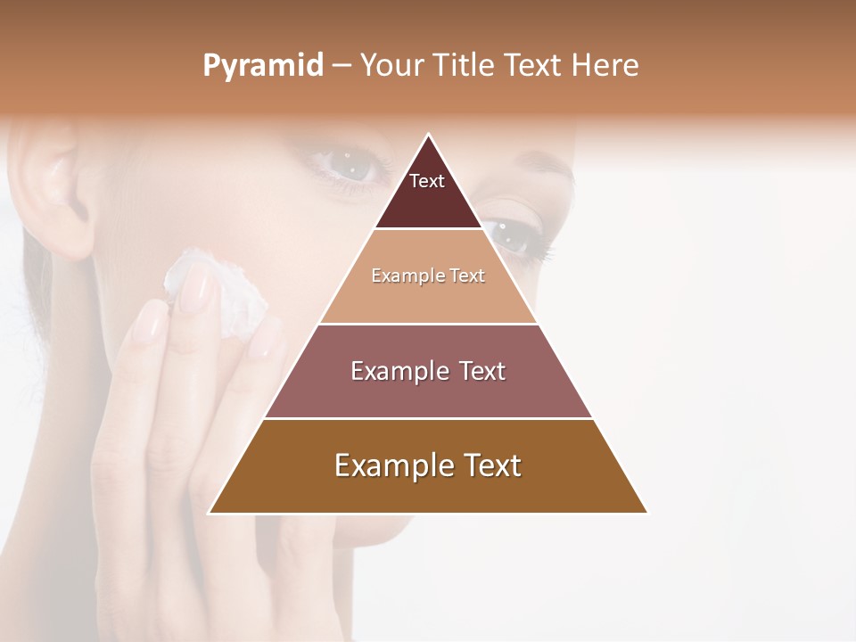 Isolated Girl Cosmetics PowerPoint Template