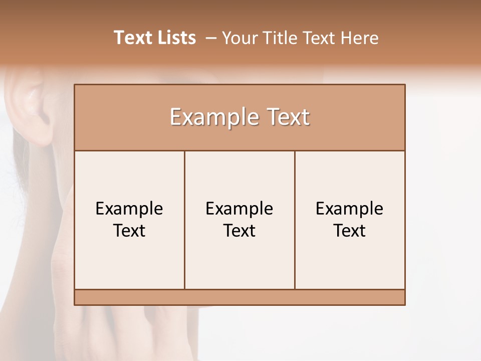 Isolated Girl Cosmetics PowerPoint Template