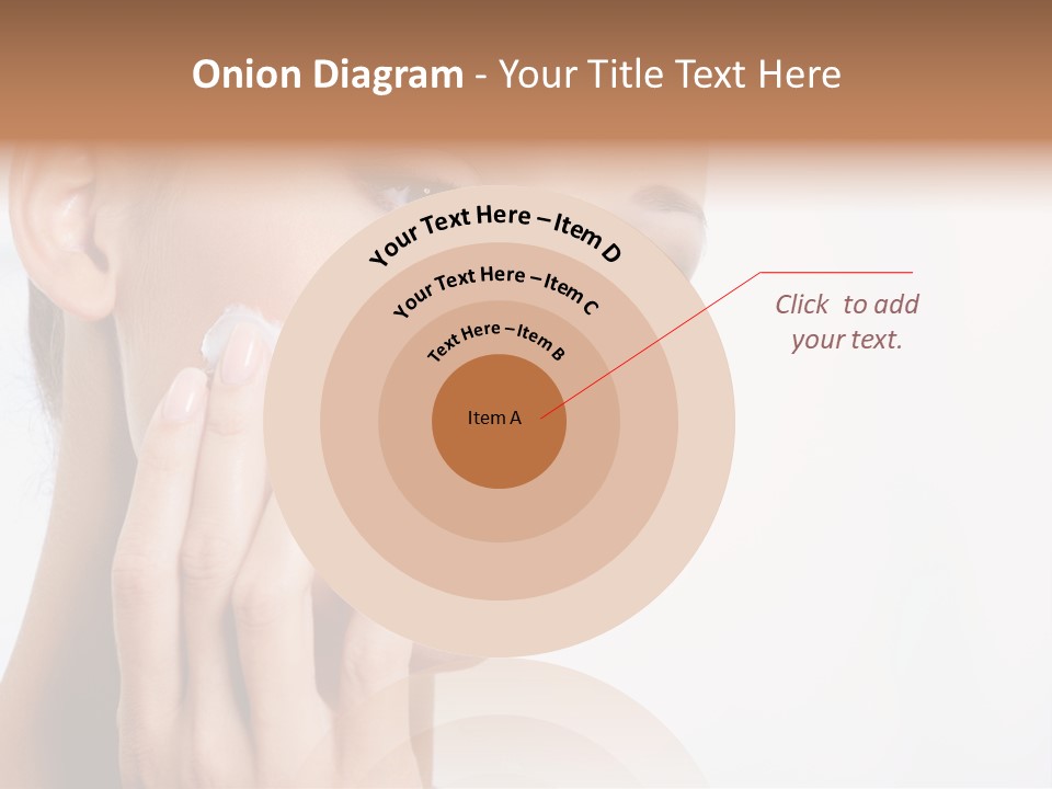 Isolated Girl Cosmetics PowerPoint Template