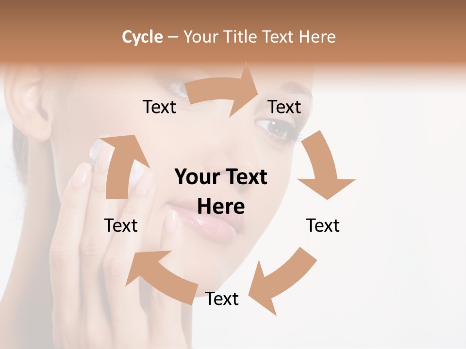 Isolated Girl Cosmetics PowerPoint Template