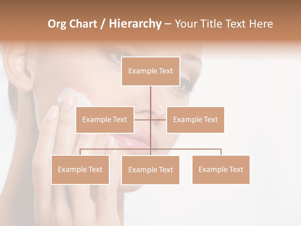 Isolated Girl Cosmetics PowerPoint Template
