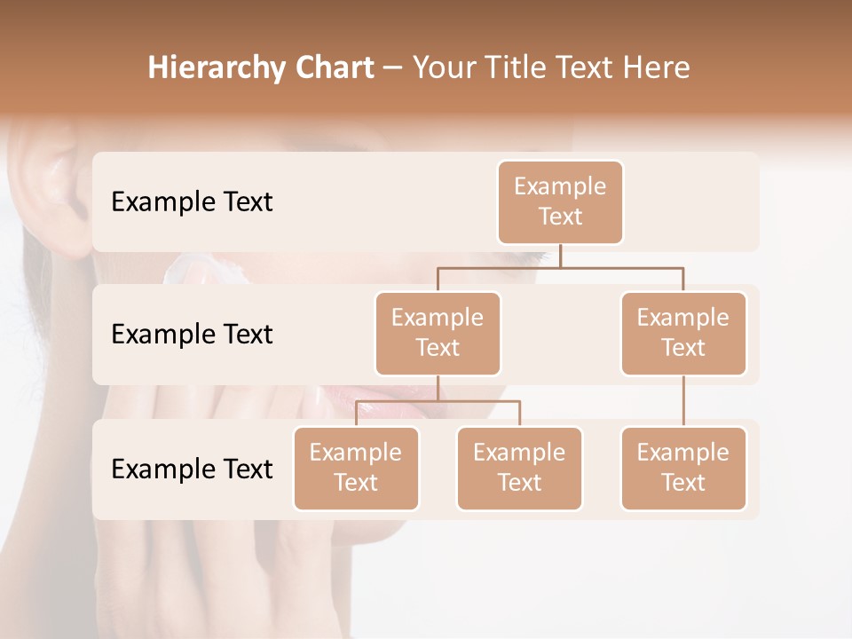 Isolated Girl Cosmetics PowerPoint Template