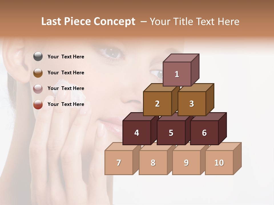 Isolated Girl Cosmetics PowerPoint Template