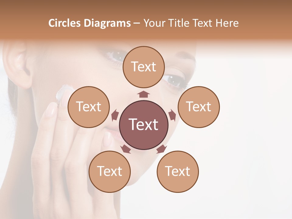 Isolated Girl Cosmetics PowerPoint Template