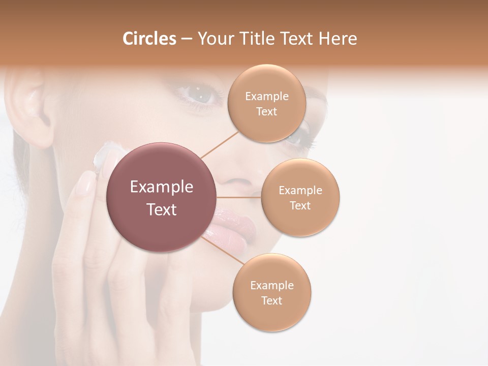 Isolated Girl Cosmetics PowerPoint Template