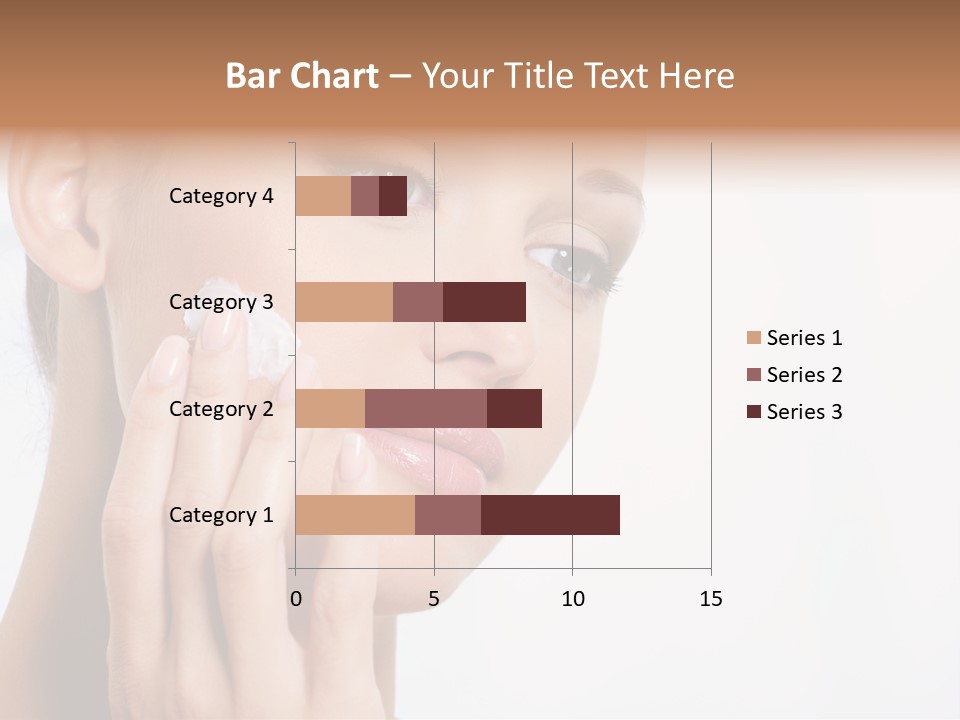 Isolated Girl Cosmetics PowerPoint Template