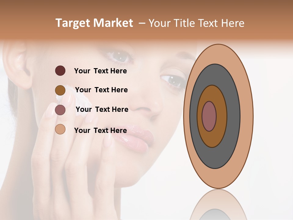 Isolated Girl Cosmetics PowerPoint Template