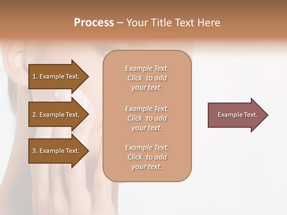 Isolated Girl Cosmetics PowerPoint Template