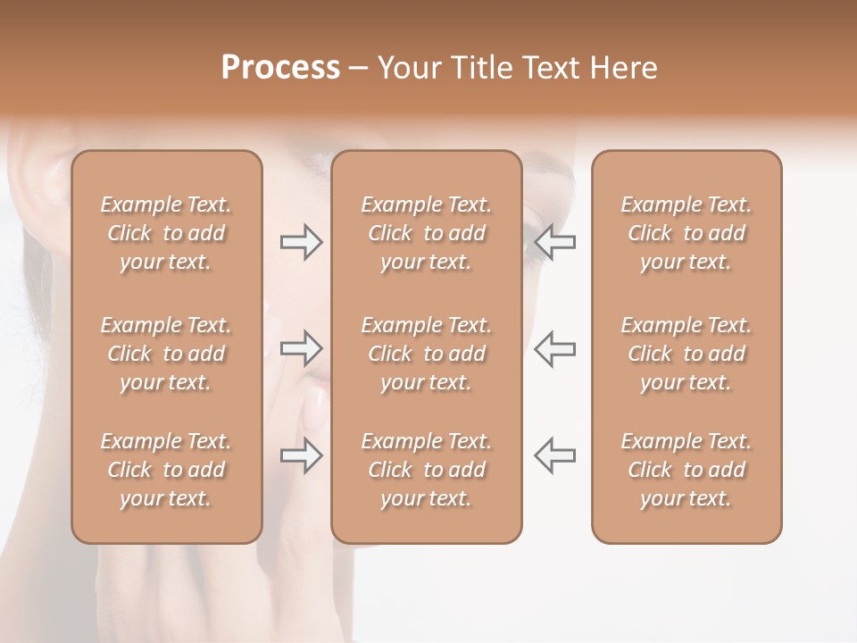 Isolated Girl Cosmetics PowerPoint Template