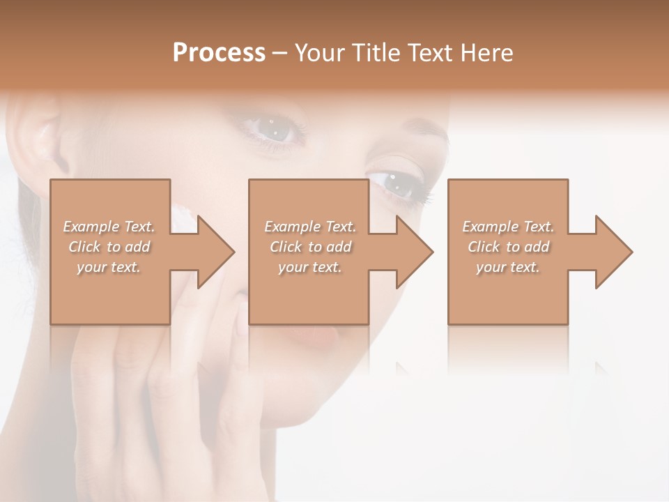 Isolated Girl Cosmetics PowerPoint Template