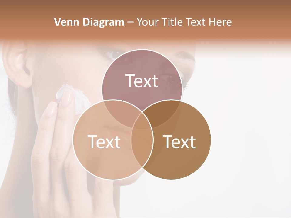 Isolated Girl Cosmetics PowerPoint Template