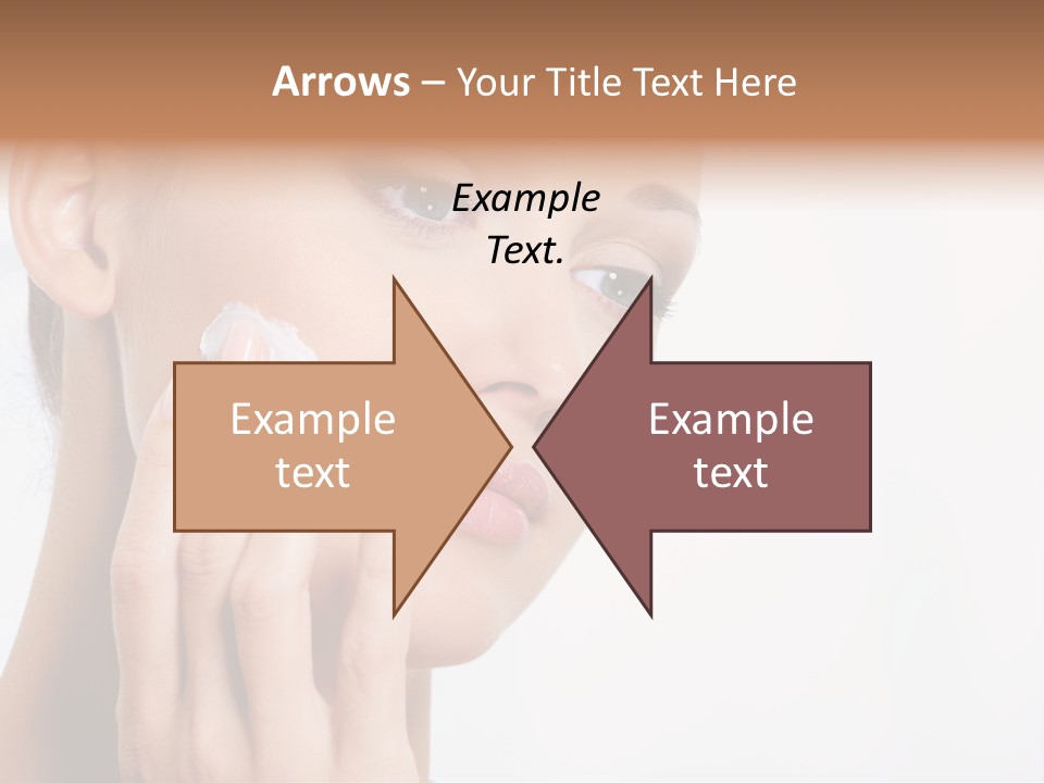 Isolated Girl Cosmetics PowerPoint Template