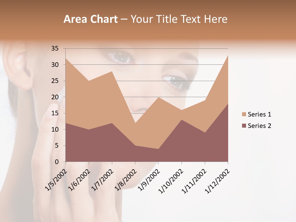 Isolated Girl Cosmetics PowerPoint Template