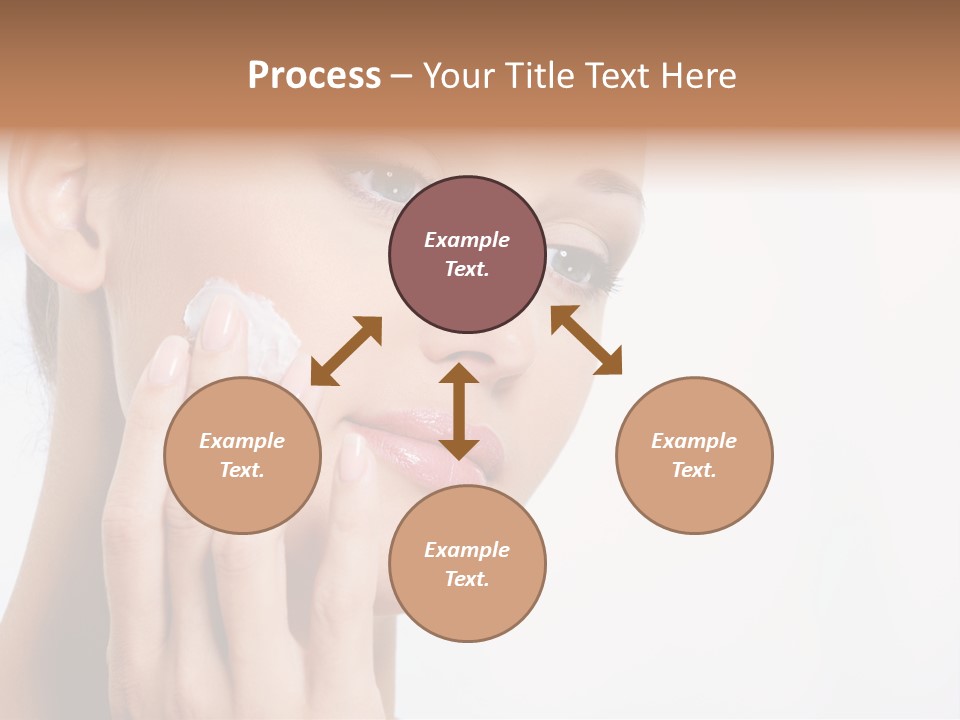 Isolated Girl Cosmetics PowerPoint Template