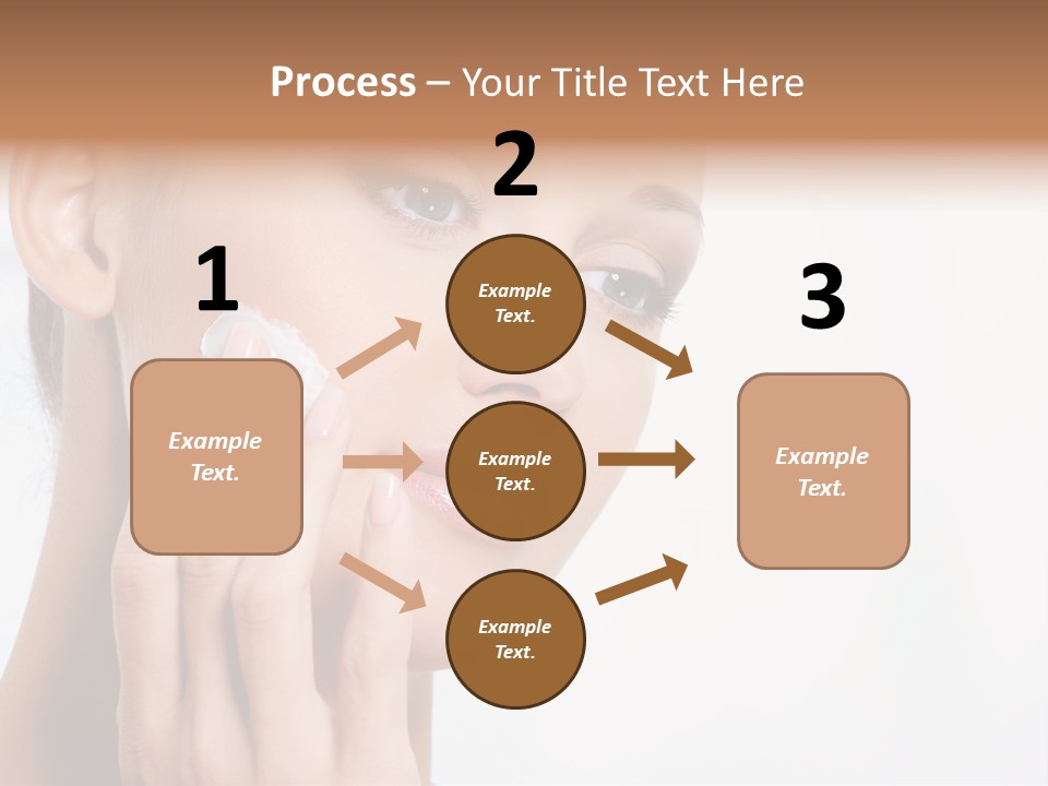 Isolated Girl Cosmetics PowerPoint Template