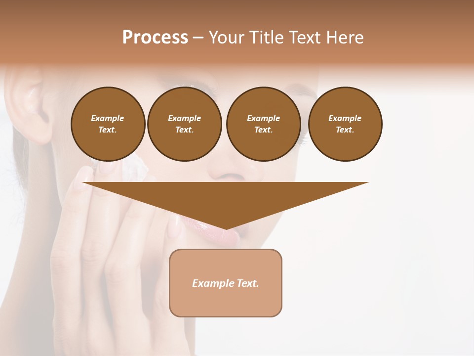 Isolated Girl Cosmetics PowerPoint Template