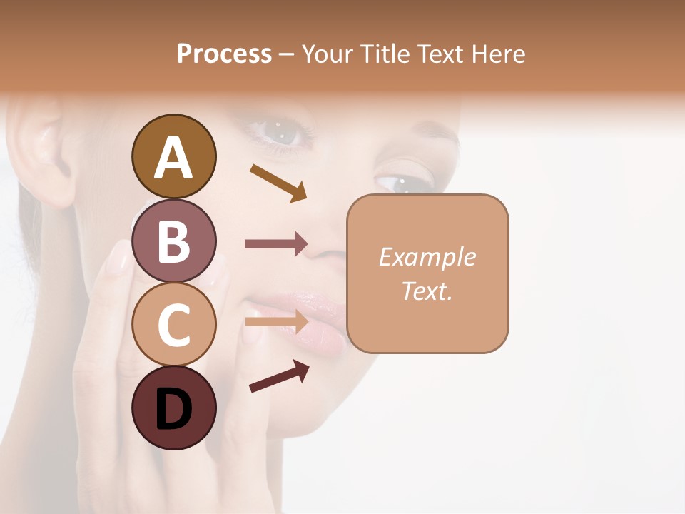 Isolated Girl Cosmetics PowerPoint Template