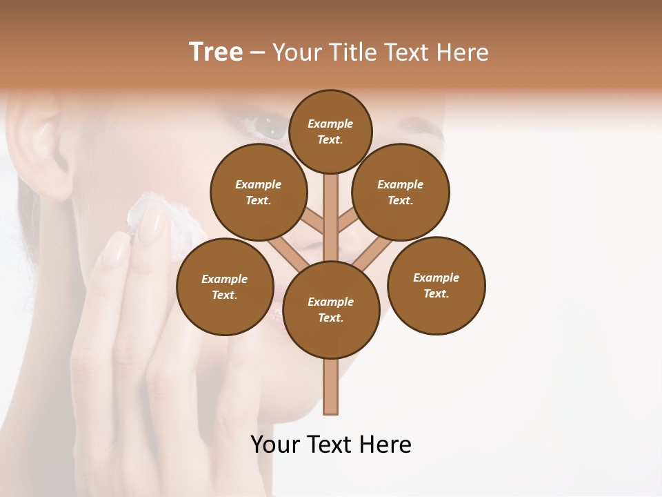 Isolated Girl Cosmetics PowerPoint Template