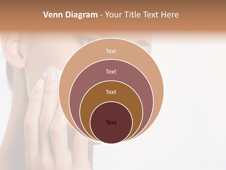 Isolated Girl Cosmetics PowerPoint Template