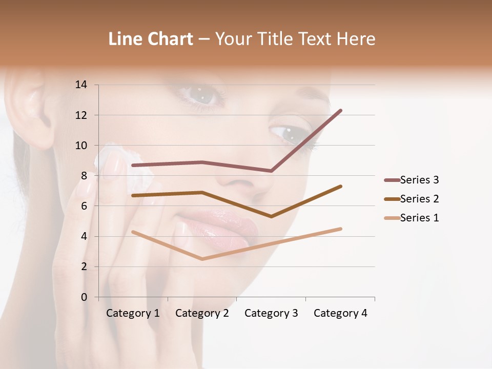 Isolated Girl Cosmetics PowerPoint Template