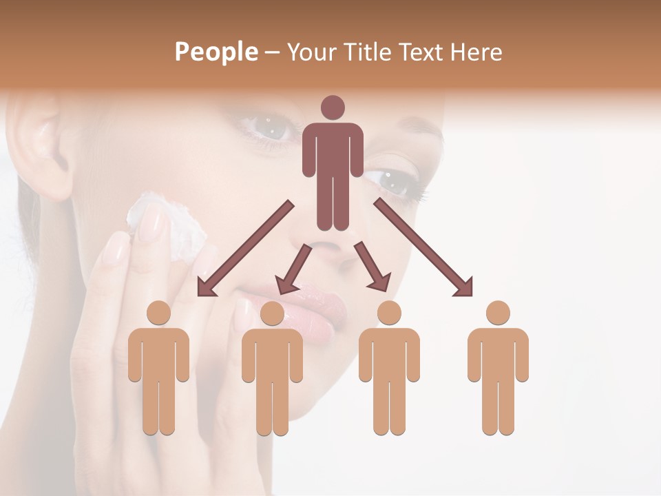 Isolated Girl Cosmetics PowerPoint Template