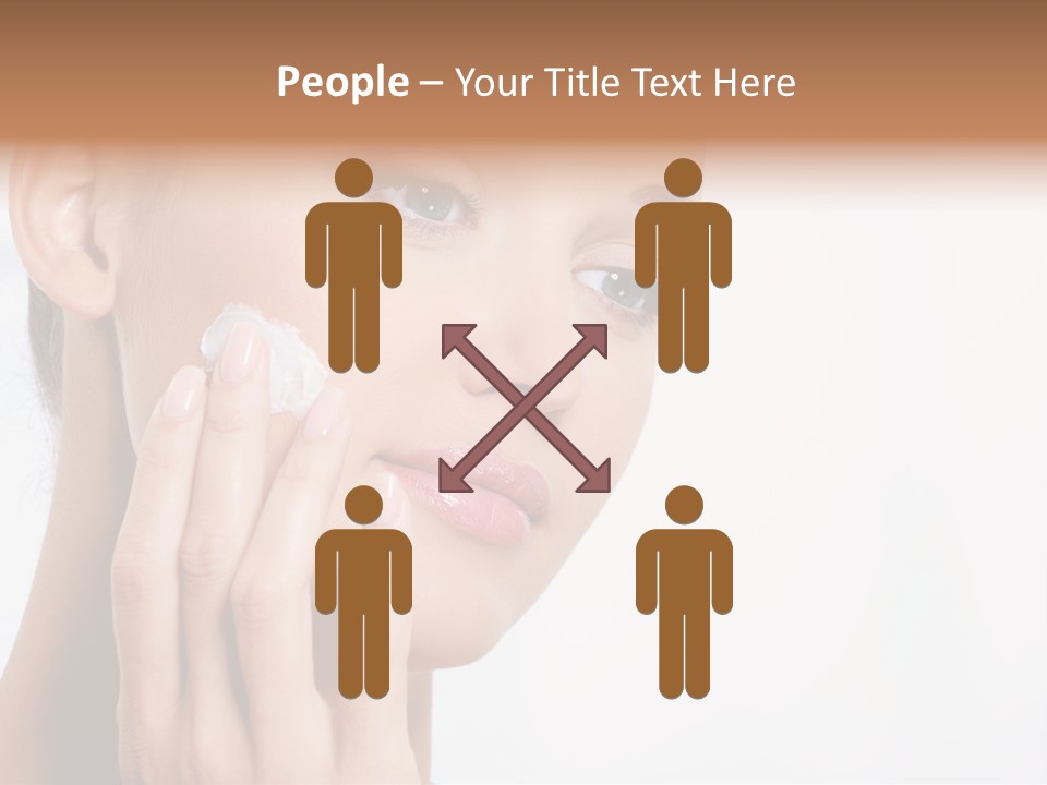 Isolated Girl Cosmetics PowerPoint Template