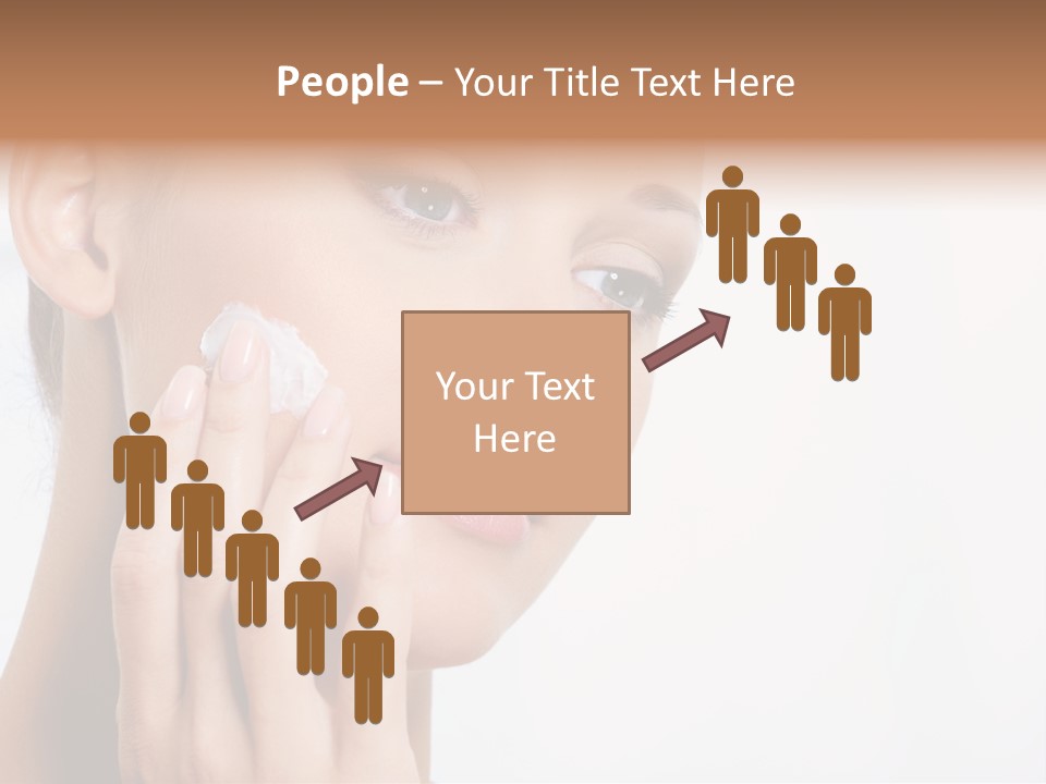 Isolated Girl Cosmetics PowerPoint Template