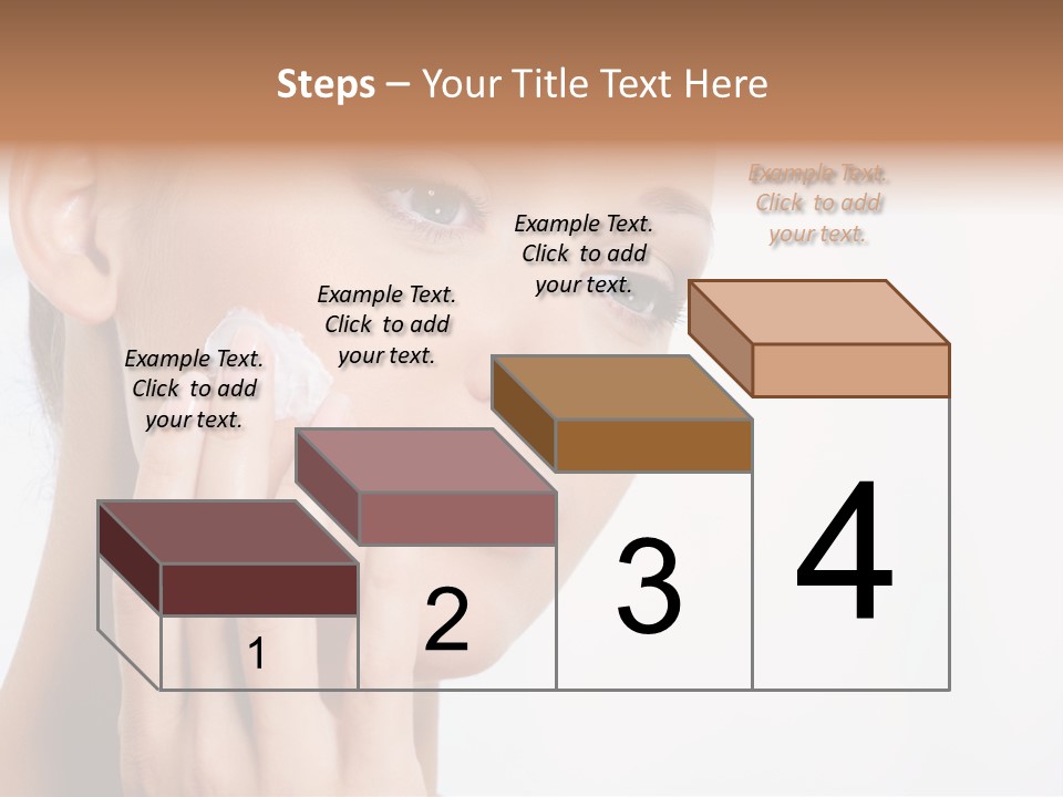 Isolated Girl Cosmetics PowerPoint Template