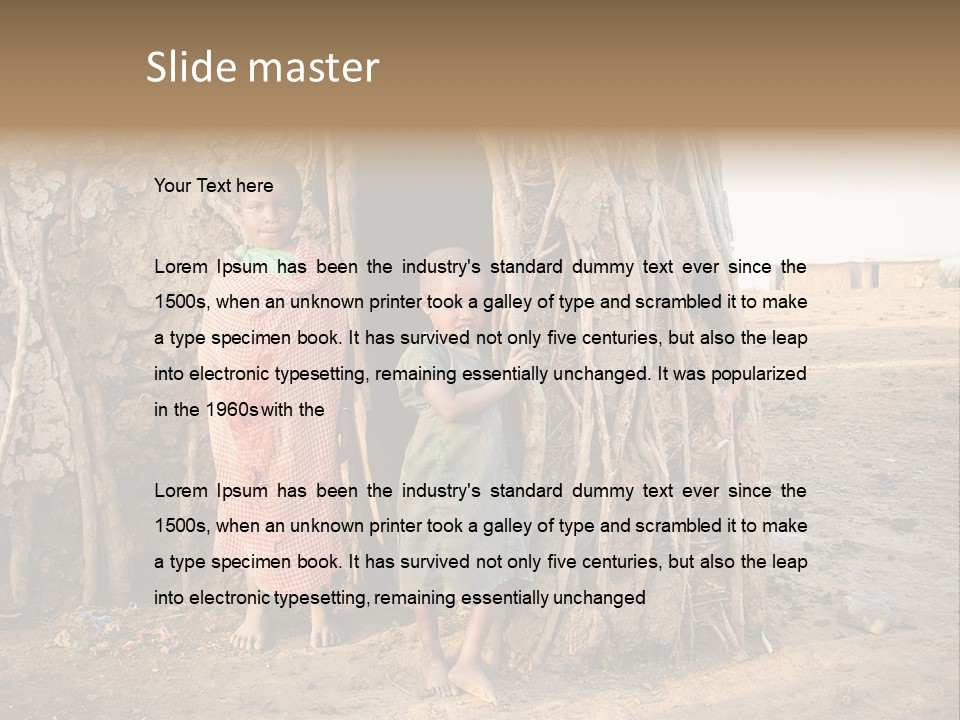 Misery Bare Sister PowerPoint Template