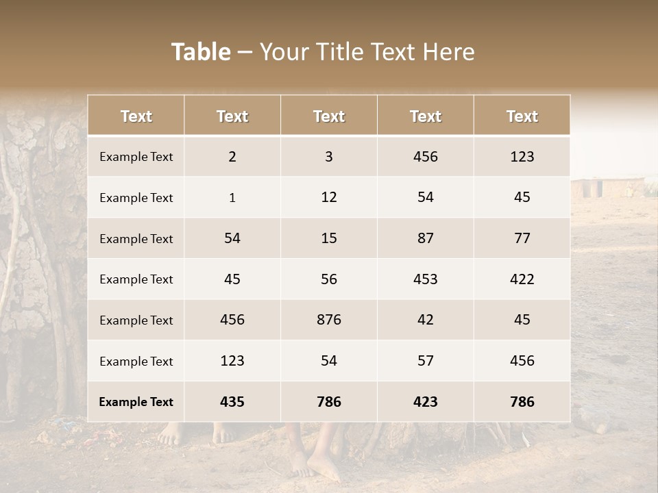 Misery Bare Sister PowerPoint Template