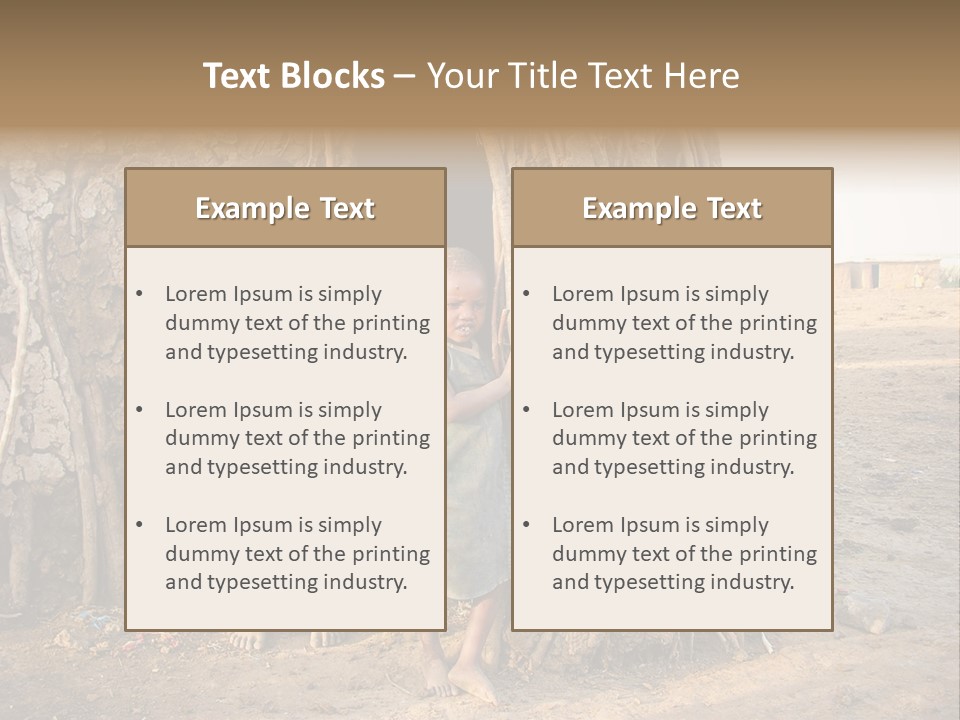 Misery Bare Sister PowerPoint Template
