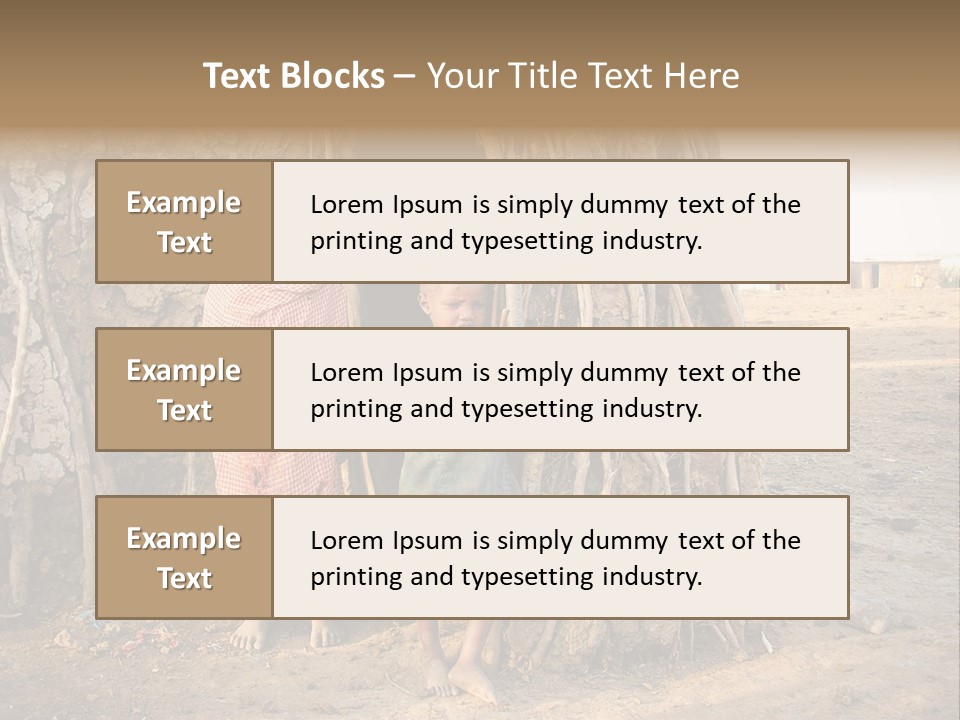 Misery Bare Sister PowerPoint Template