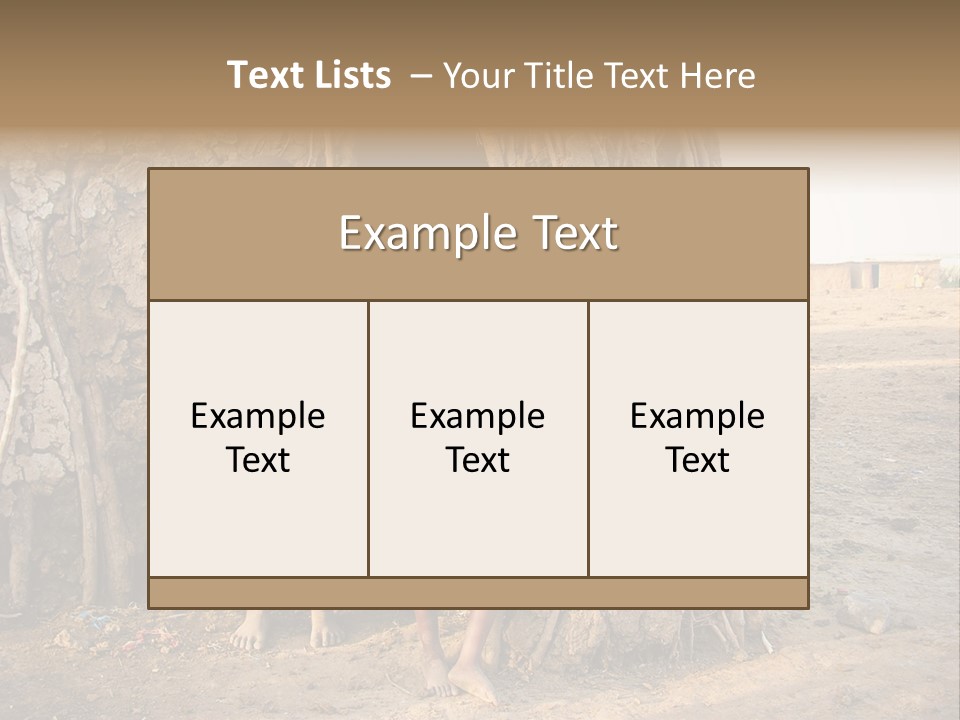 Misery Bare Sister PowerPoint Template