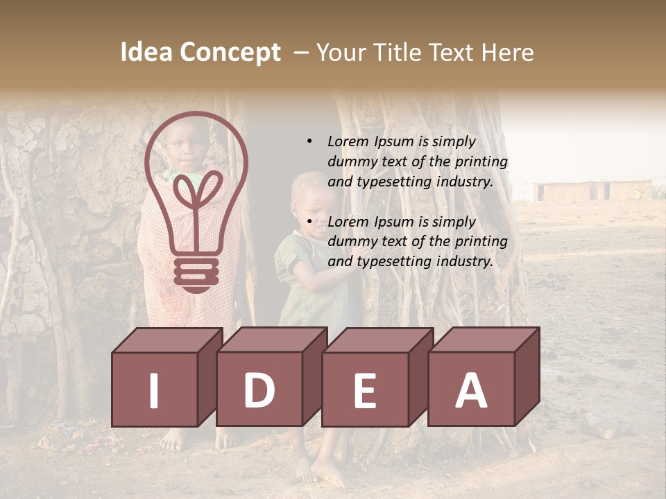 Misery Bare Sister PowerPoint Template