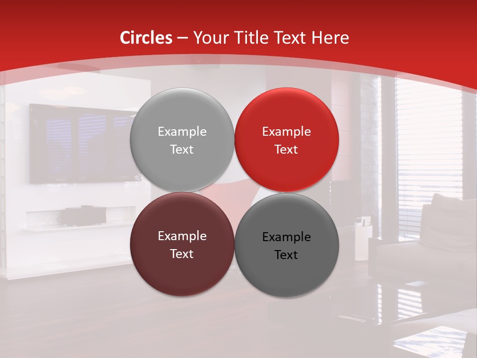 Ceiling Table Lcd PowerPoint Template